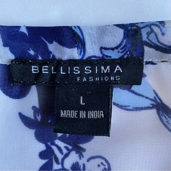 Bellissima sheer patterned blouse L - Picture 12 of 13